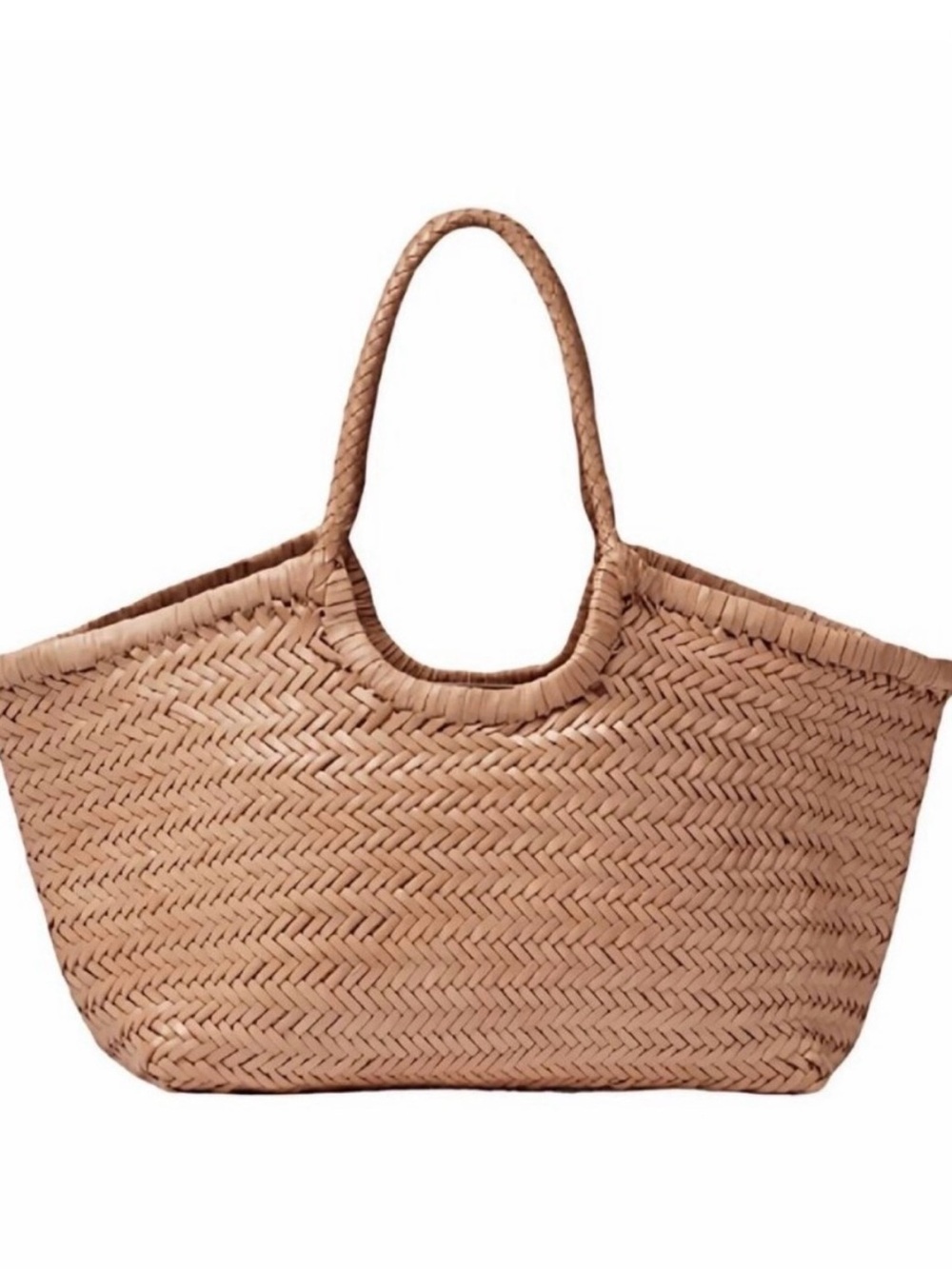 Dragon Diffusion Woven Tote Bag in Cream 8822 - Picture 3 of 12